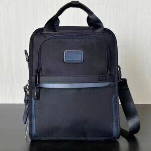 NWT TUMI ALPHA 3 Men's Black Handbag crossbody bag Shoulder Bag